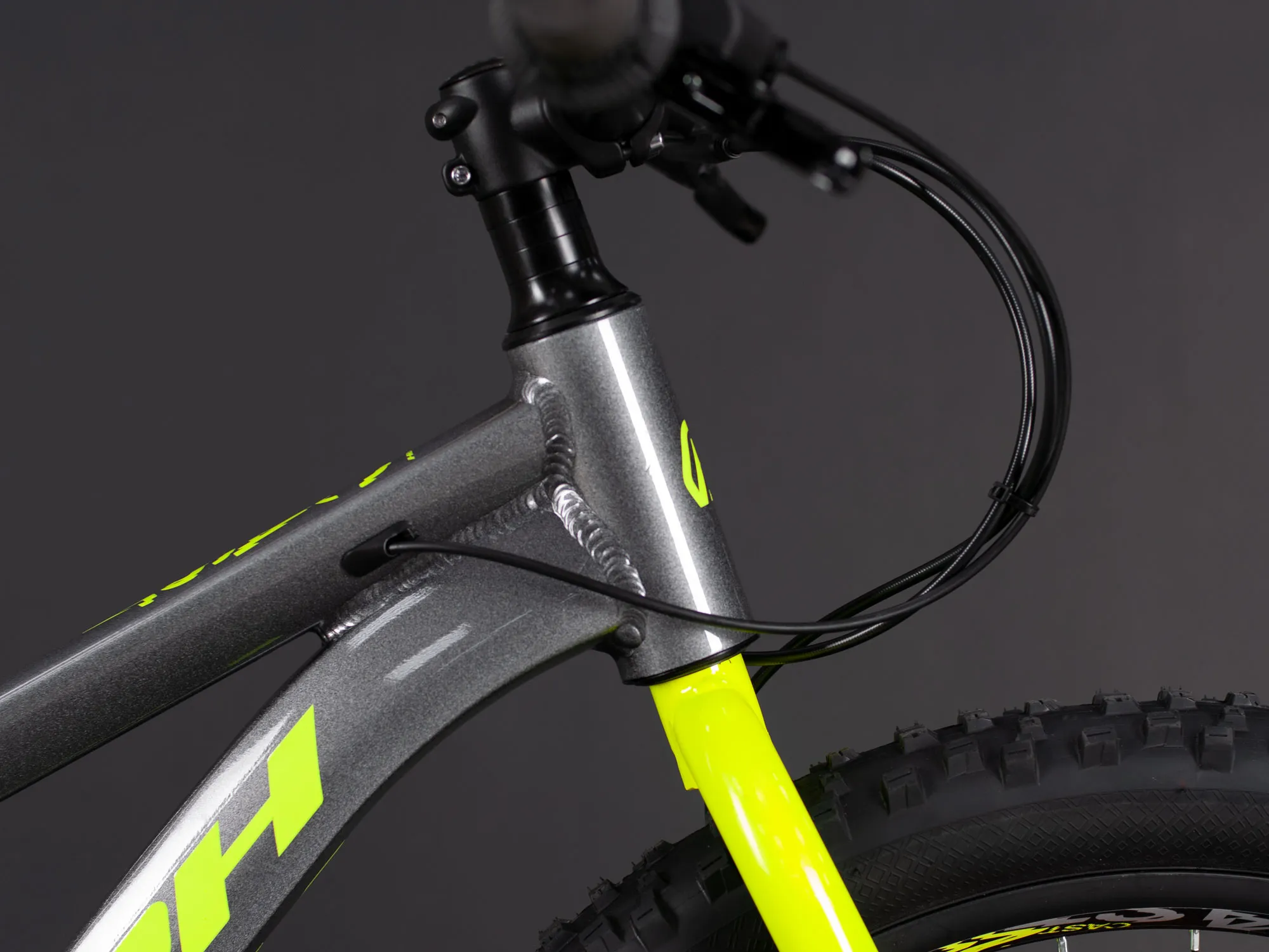 Велосипед HORH CAST HCST24 24" 2024 Black-Yellow