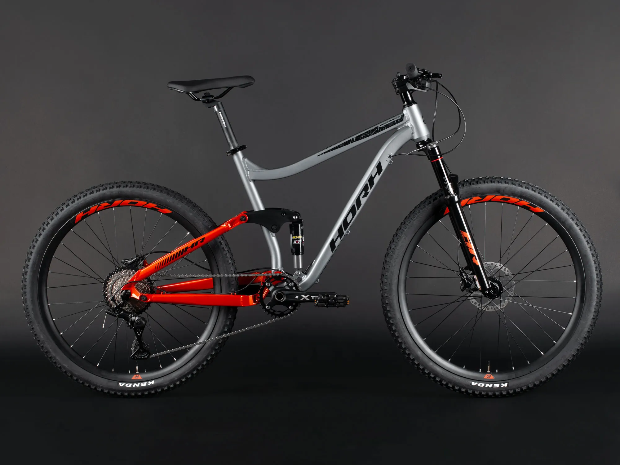 Велосипед HORH BEAVER 27.5" 2024 Grey-Оrange-Black