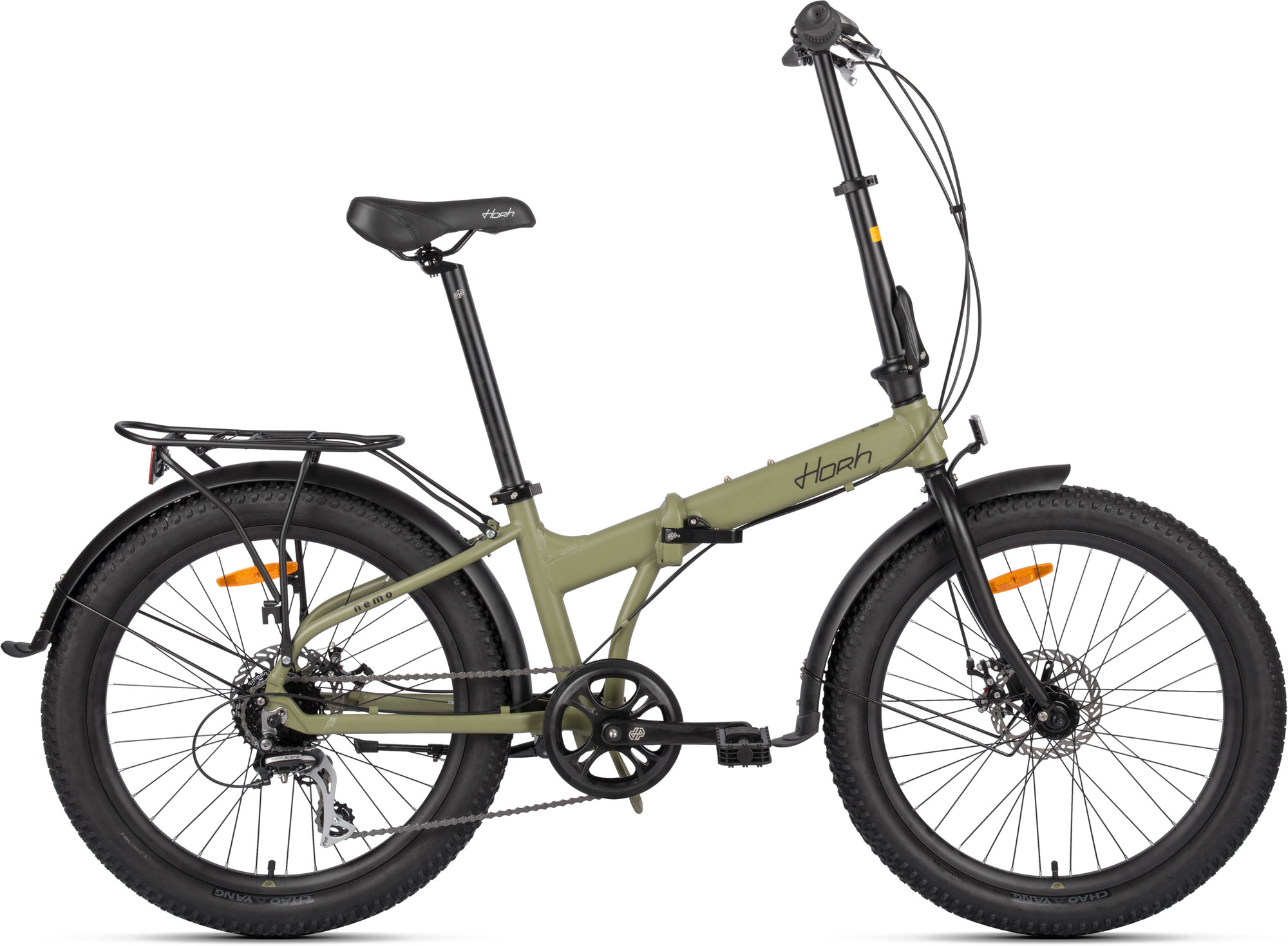 Велосипед HORH NEMO FAT 8SP MD 24" (2025) Dark Green