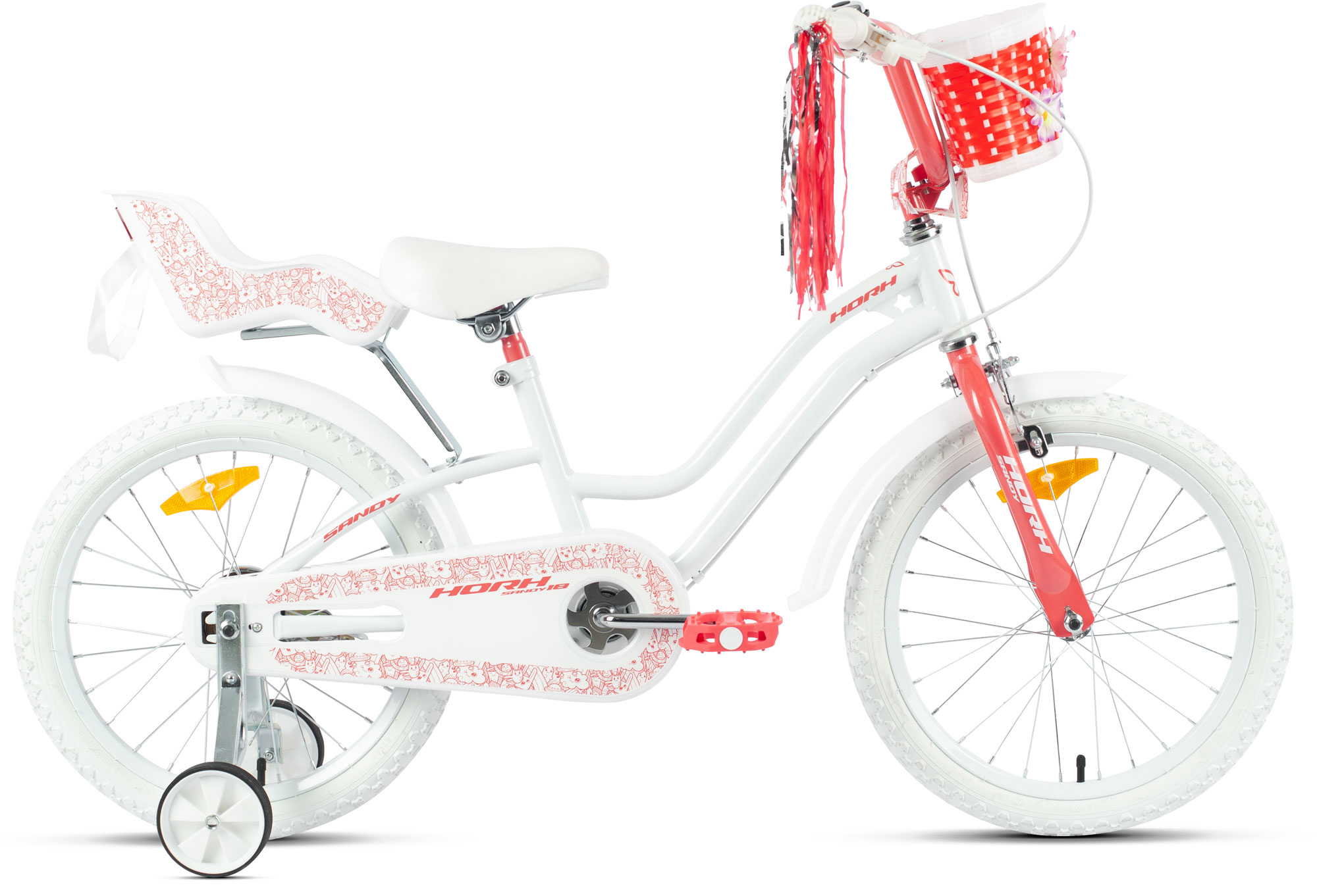 Велосипед HORH SANDY 18" (2024) White-Coral