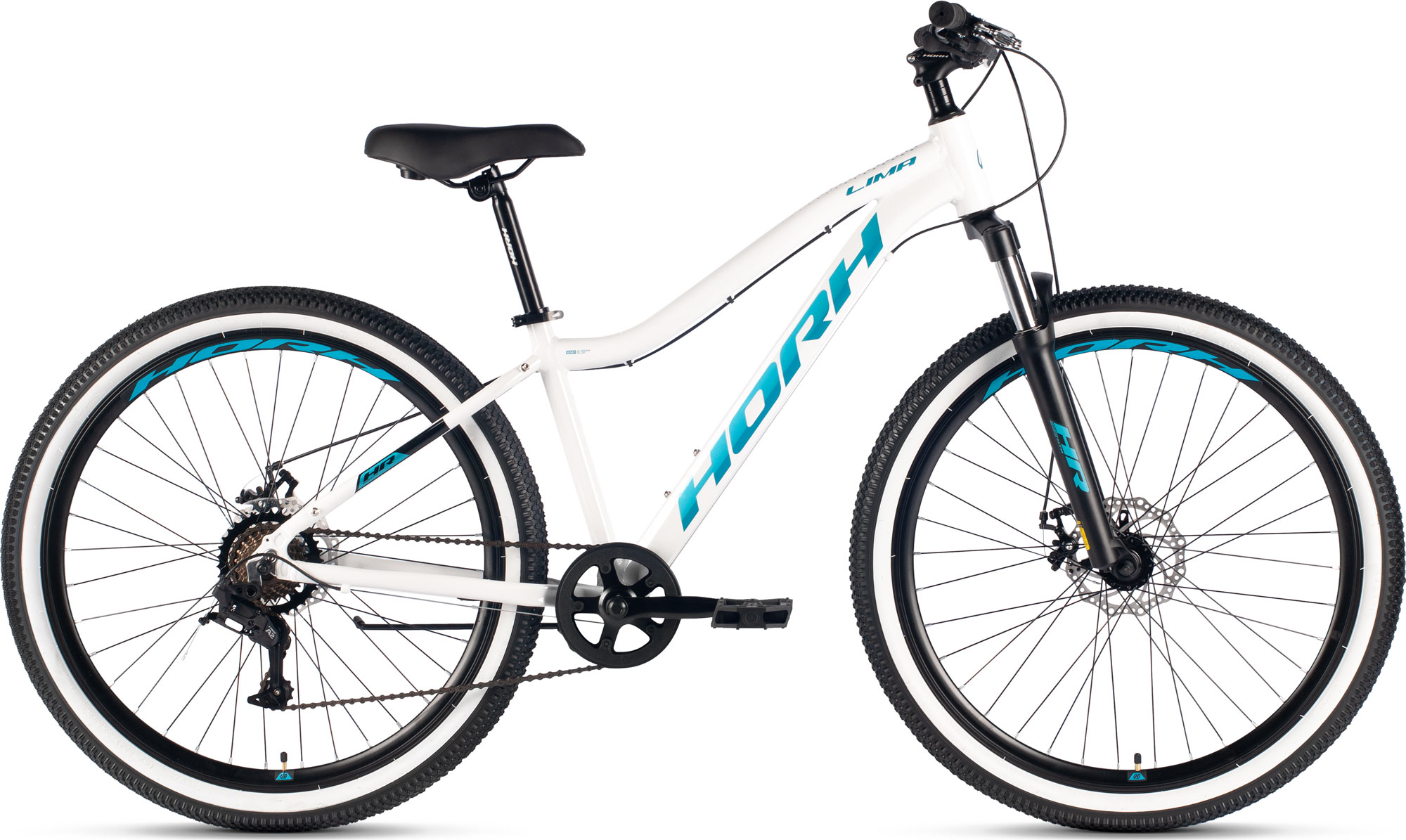 Велосипед HORH LIMA 7.0 MD 27.5" (2026) White-Turquoise-Black
