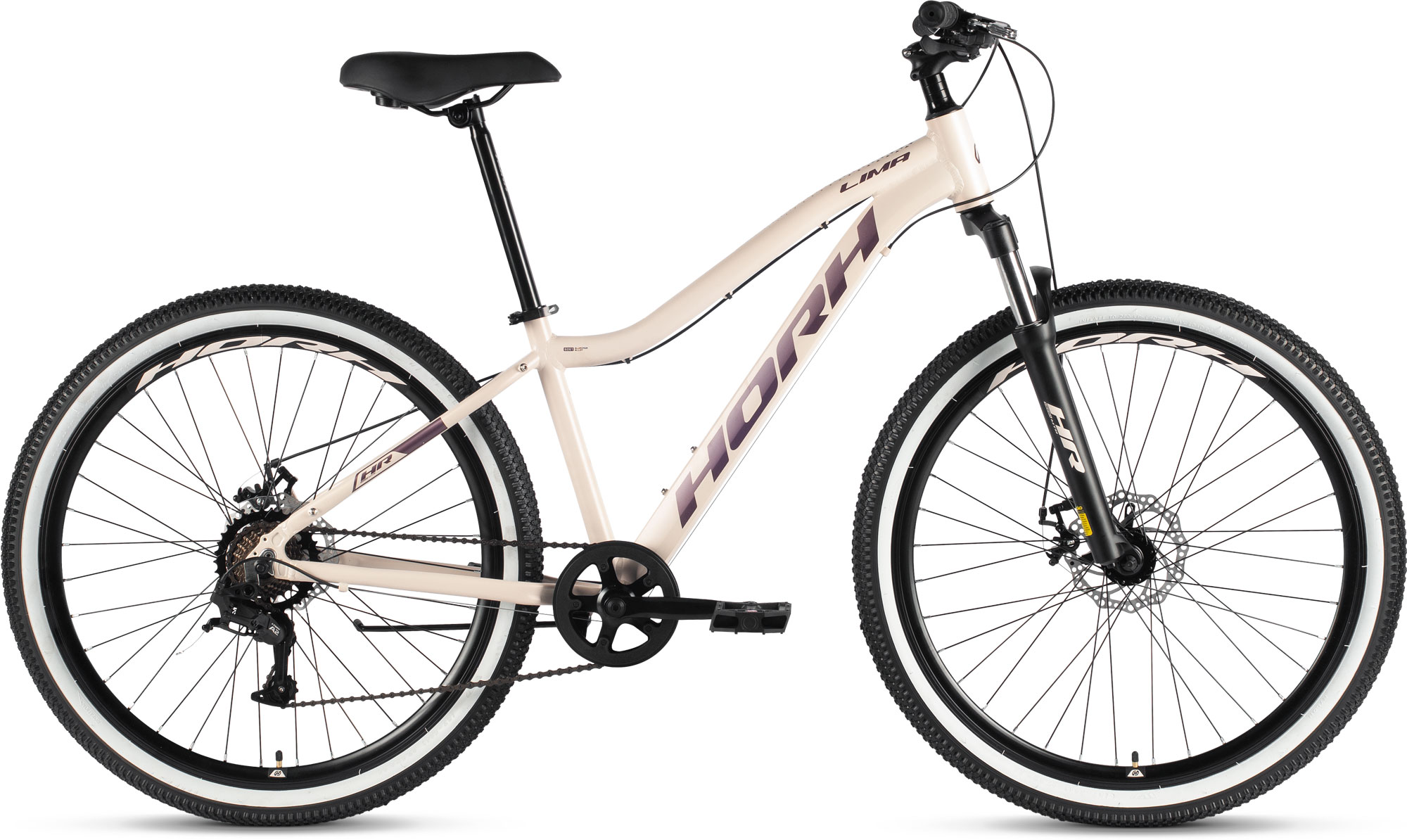 Велосипед HORH LIMA 7.0 MD 27.5" (2026) Beige-Dark Purple