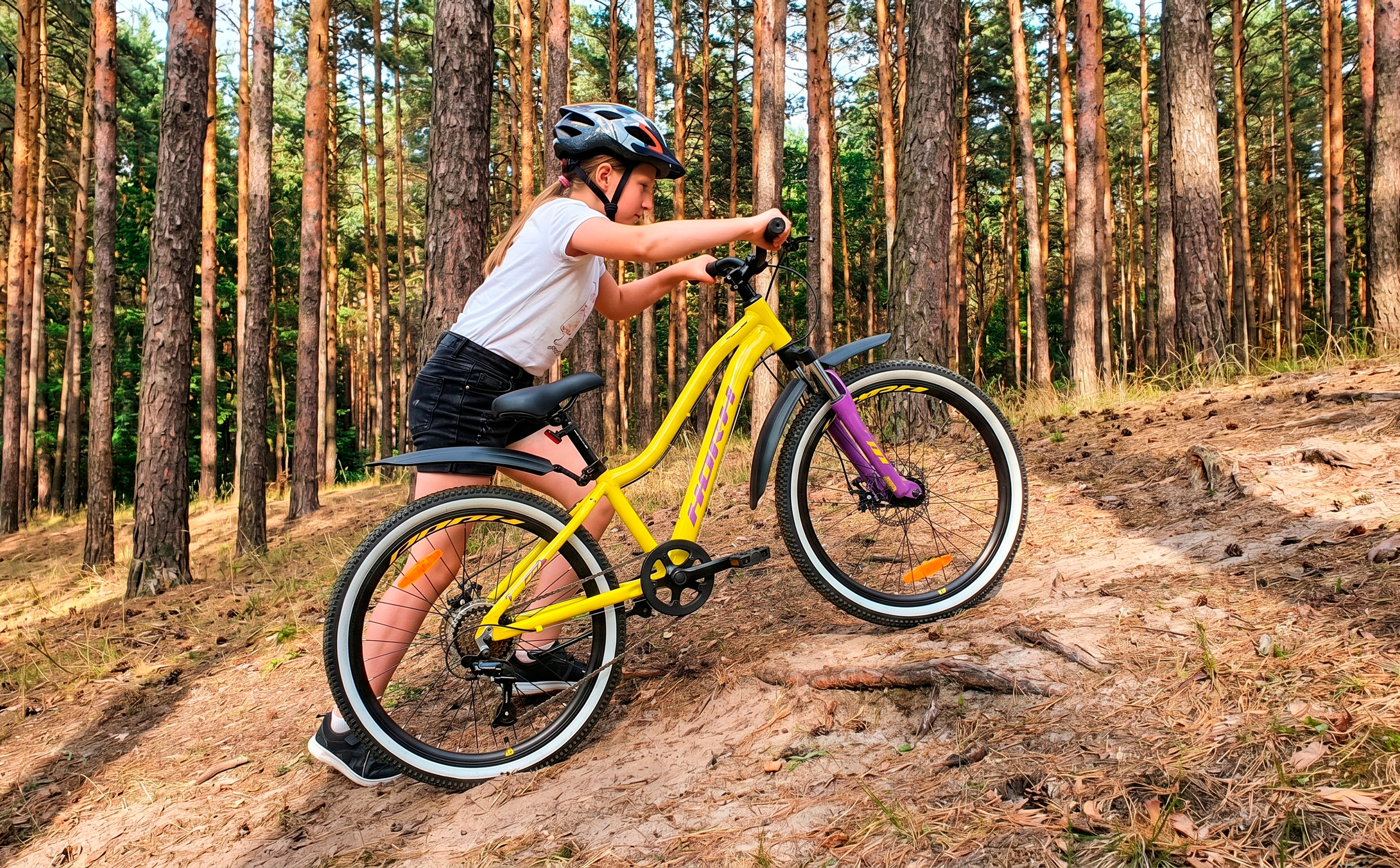 Велосипед HORH LIMA 4.0 LMD 24" 2025 Yellow-Purple