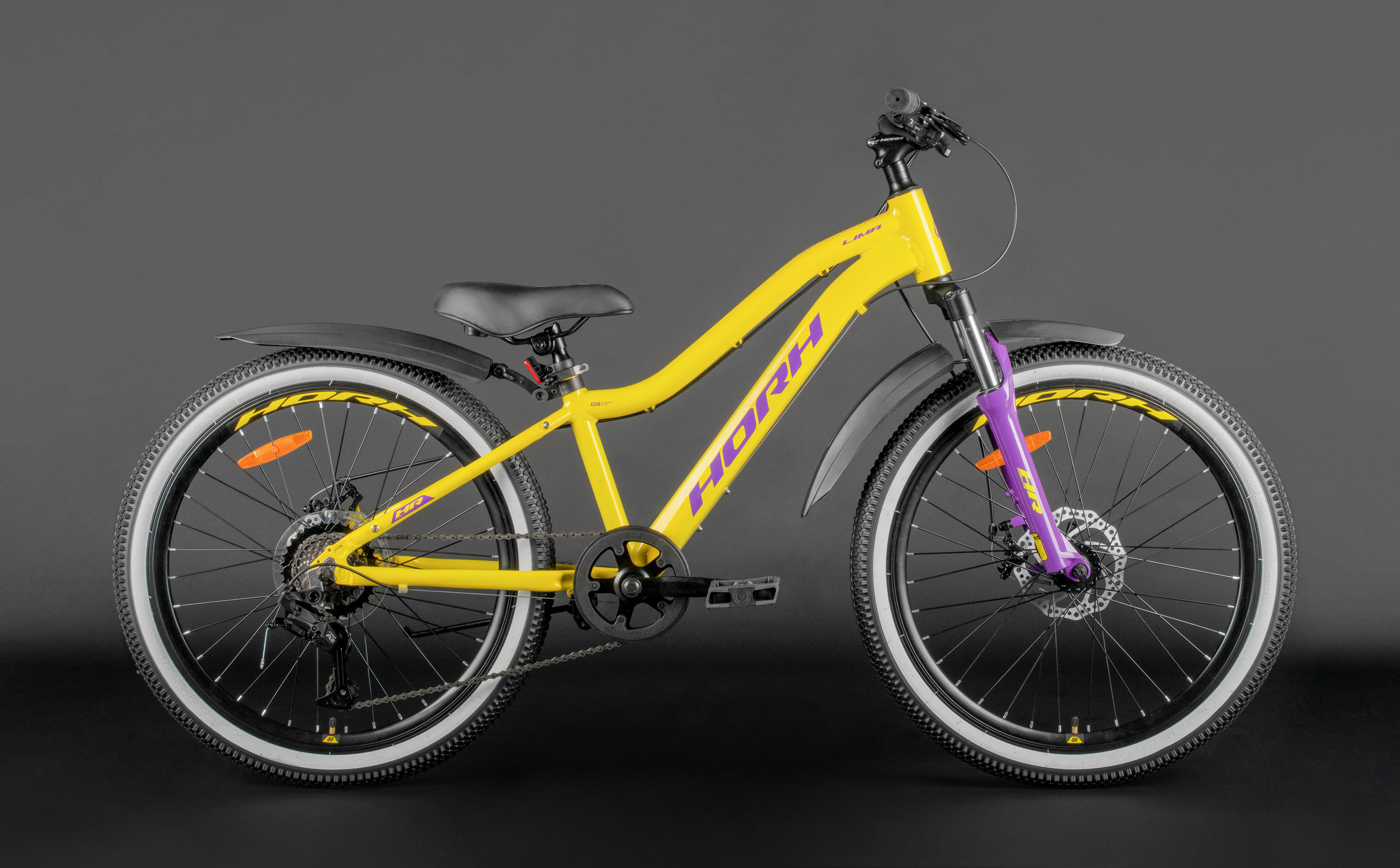 Велосипед HORH LIMA 4.0 LMD 24" 2025 Yellow-Purple