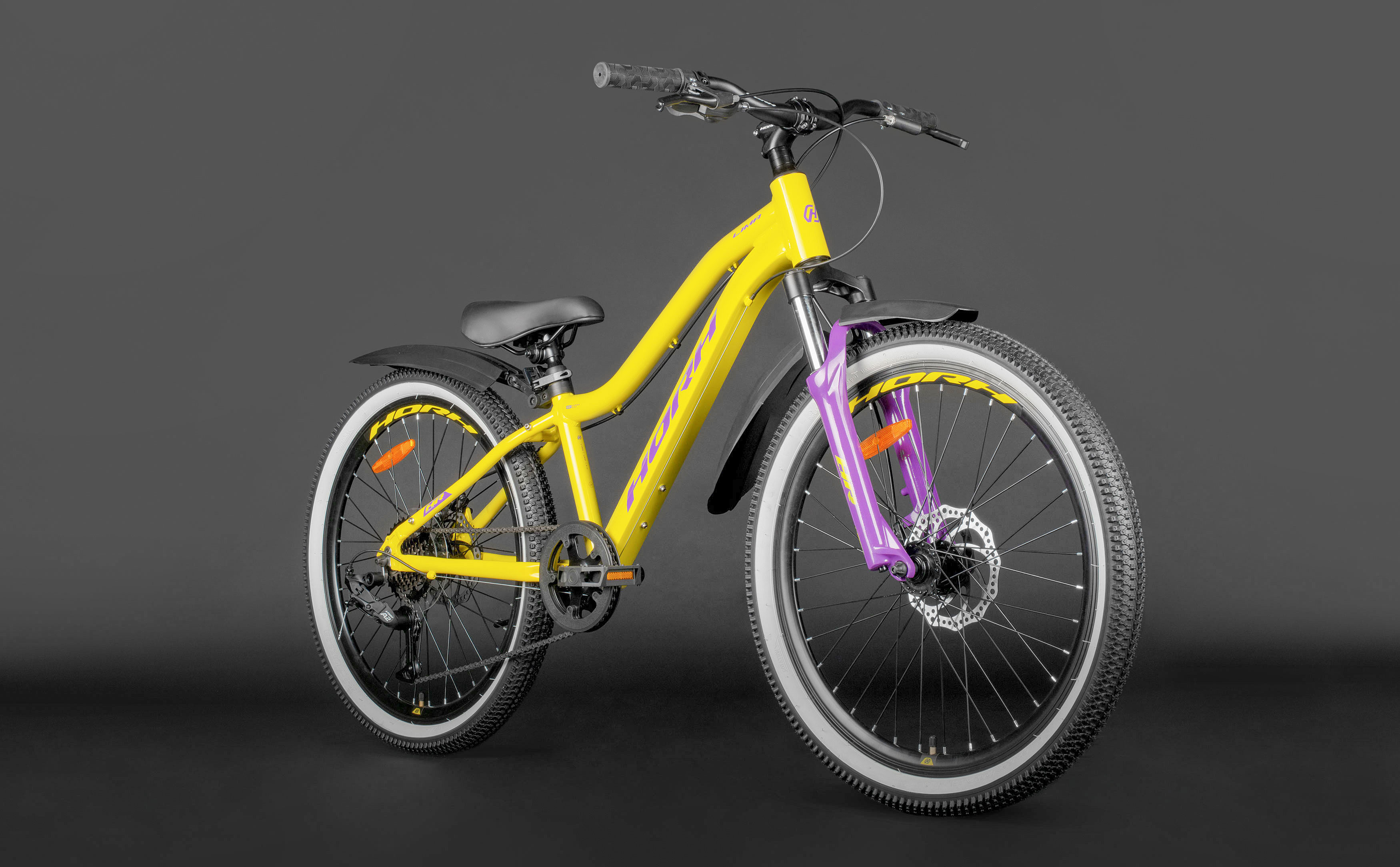 Велосипед HORH LIMA 4.0 LMD 24" 2025 Yellow-Purple