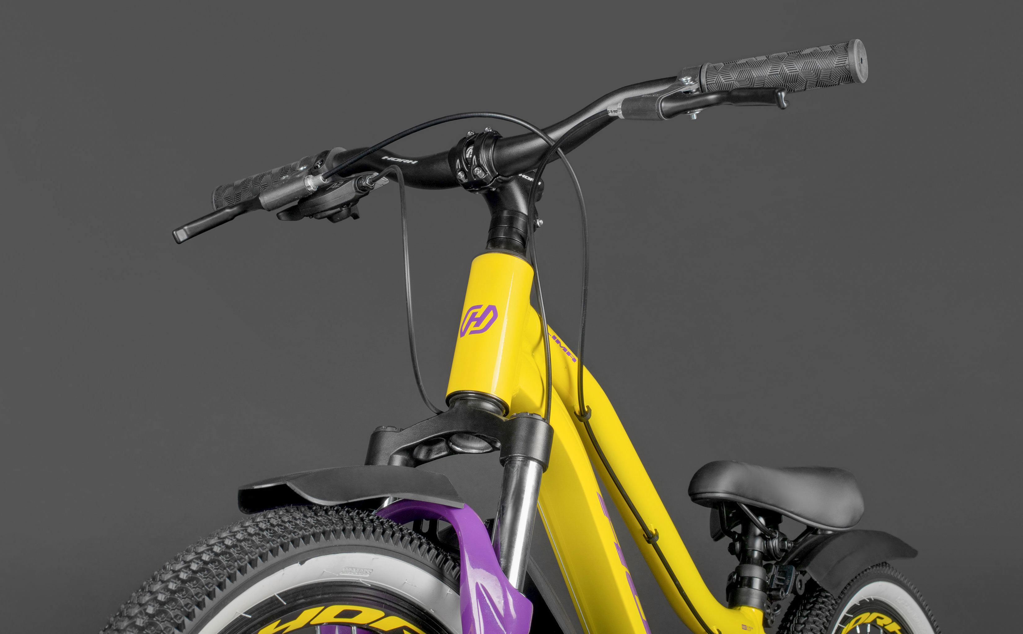Велосипед HORH LIMA 4.0 LMD 24" 2025 Yellow-Purple