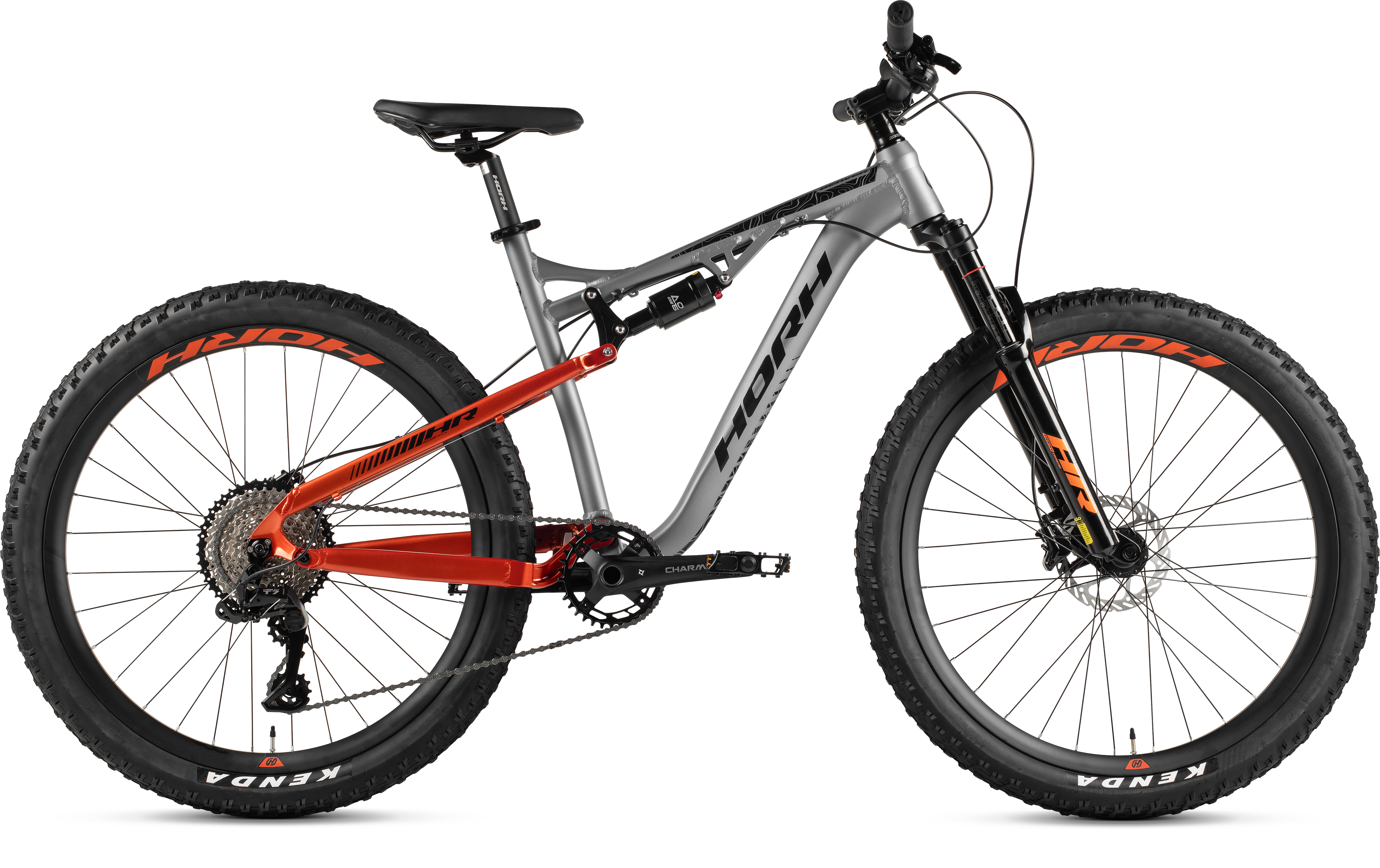 Велосипед HORH BEAVER PLUS 27.5" (2025) Grey-Orange