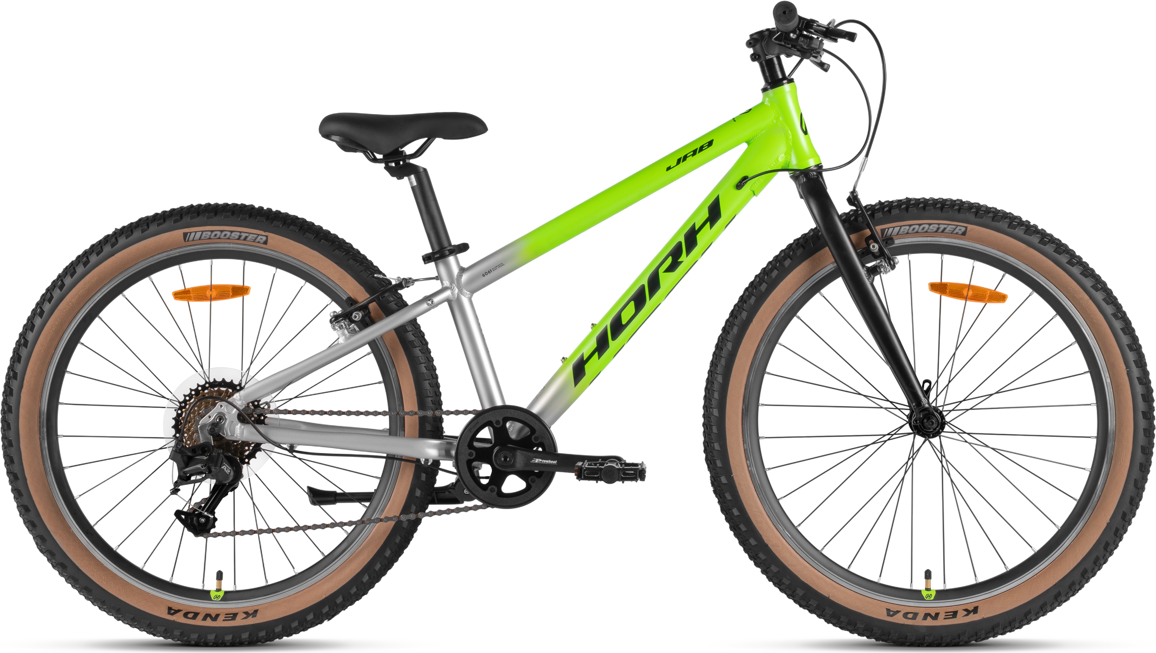 Велосипед HORH JAB VB 24" (2026) Green-Silver-Black