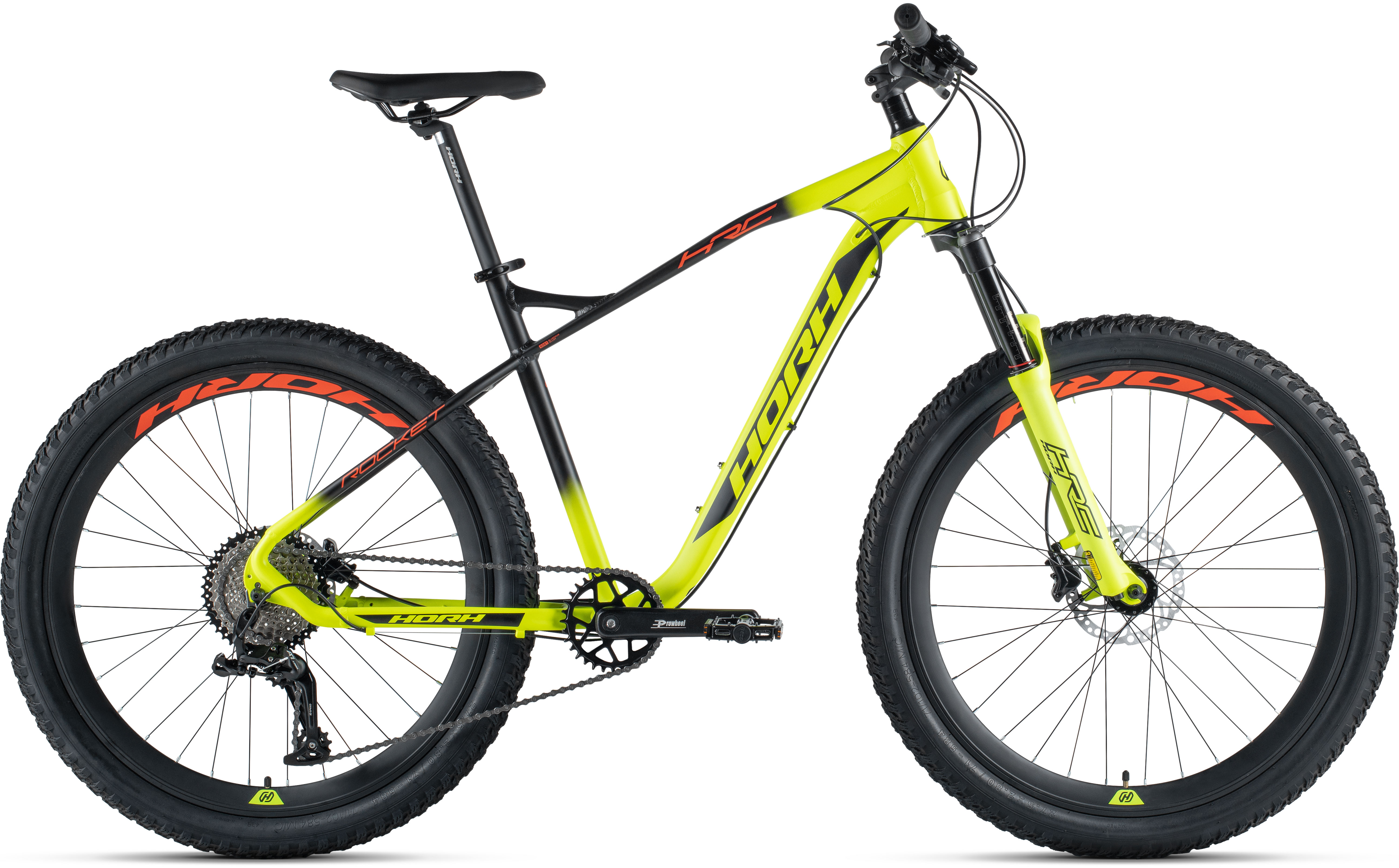 Велосипед HORH ROCKET PLUS 27.5+ (2025) Yellow-Black