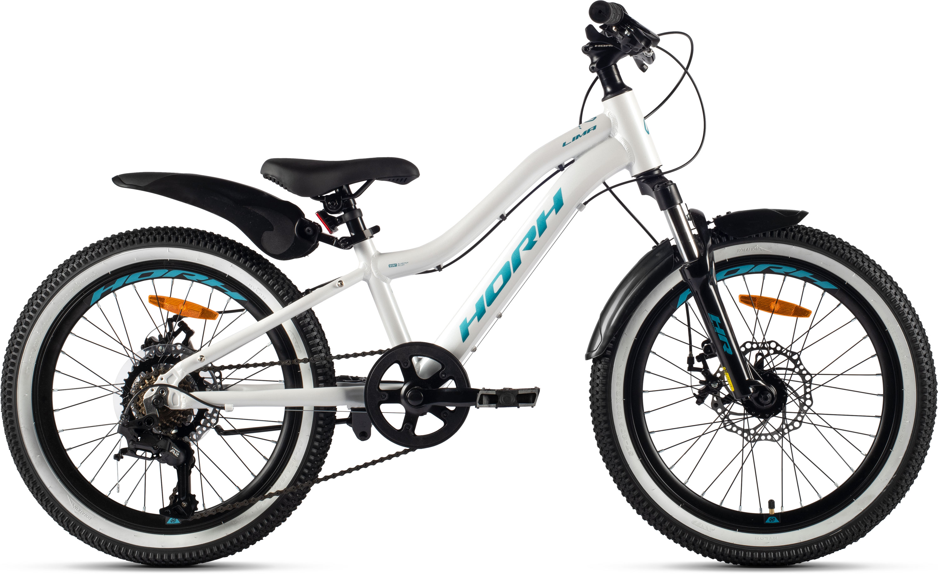 Велосипед HORH LIMA 2.0 LMD 20" (2024) White-Turquoise-Black