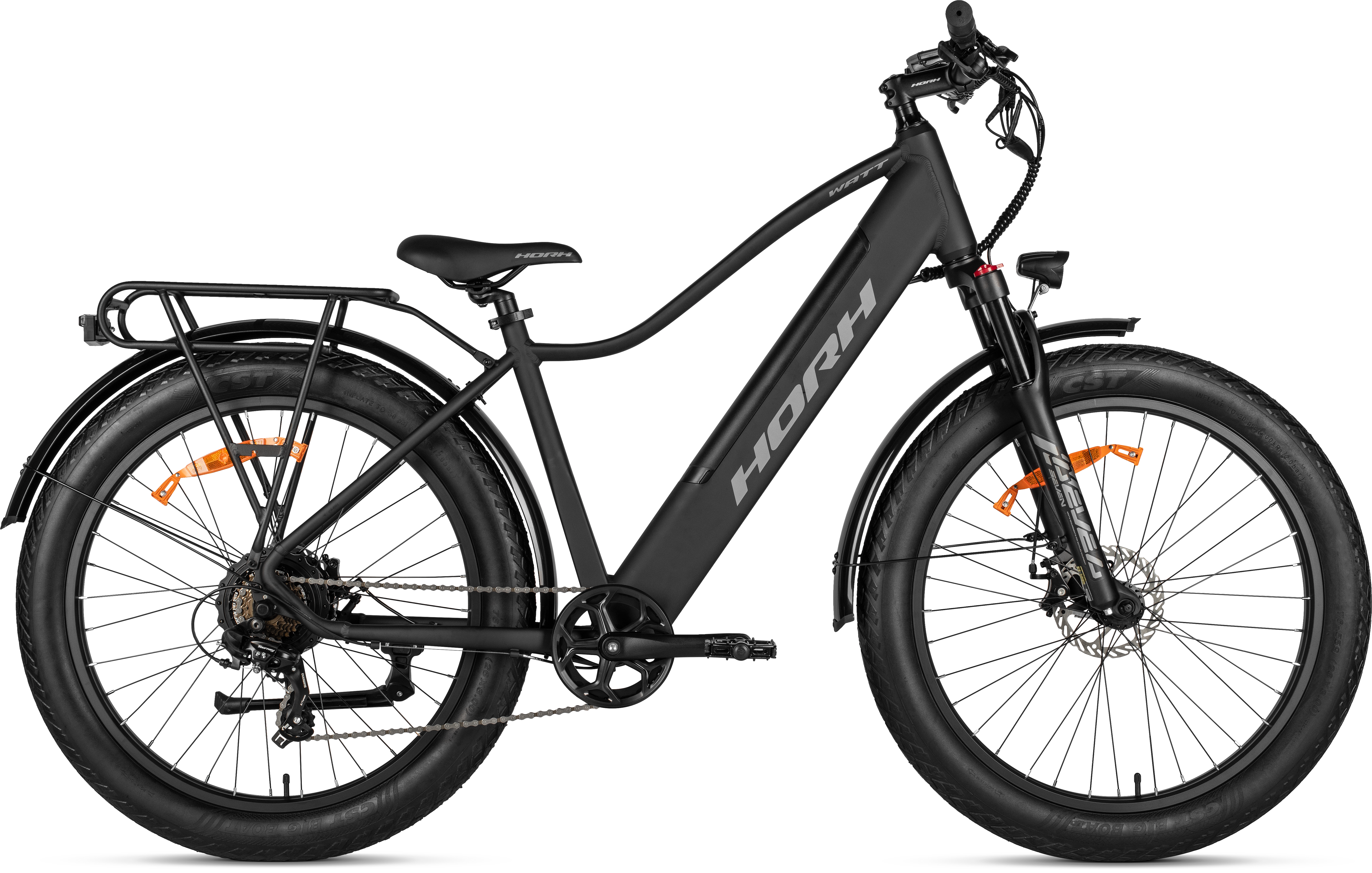 Велосипед HORH WATT 26" 750W (2026) Matt Black