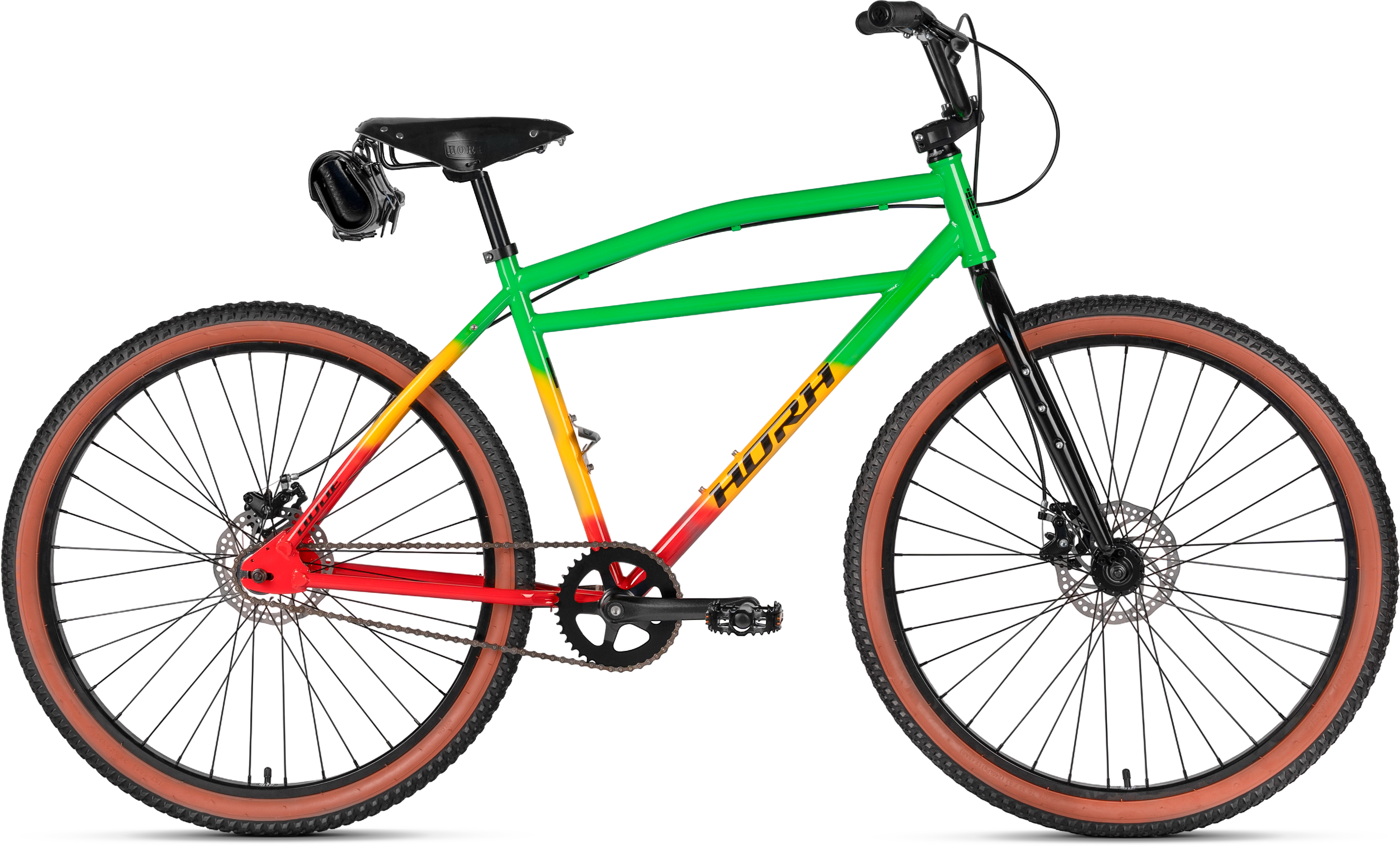 Велосипед HORH DUDE 27,5" (2026) Red-Green-Yellow